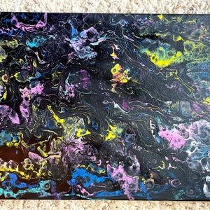 Abstract Fluid Art Pour Painting